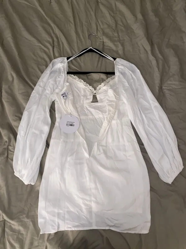 Princess Polly White Mini Dress - Image 3