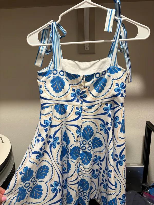 Blue and white dress - Image 2