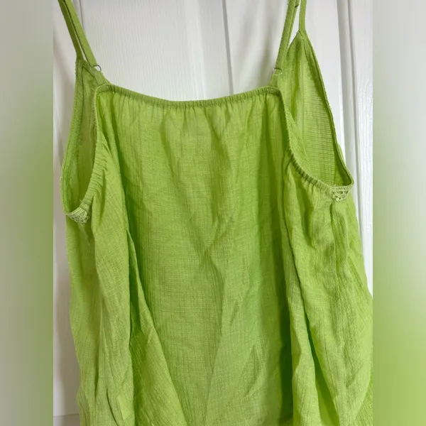 MINE boutique tank lace cami Green Size L - Image 6