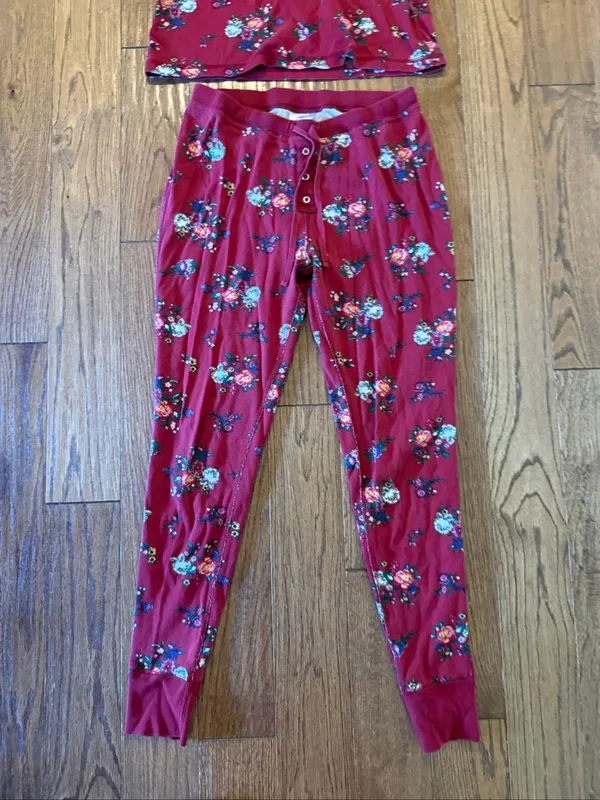 Hanna Andersson women’s floral organic cotton pajama set size S/M - Image 4