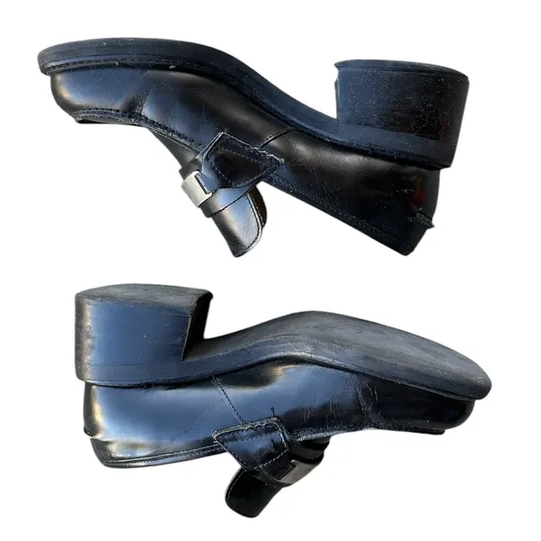 Steve Madden Y2K vintage chunky leather block heel loafers - Image 2