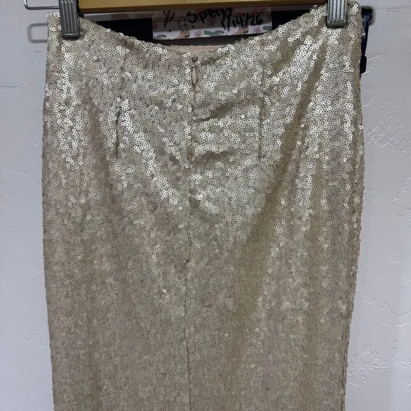 Lulus Rose Gold Sequins Mermaid Skirt XS - Image 6