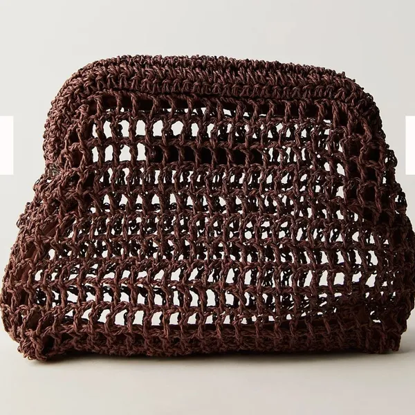 Free People NWT Sand Bound Clutch in Chocolate - Image 2
