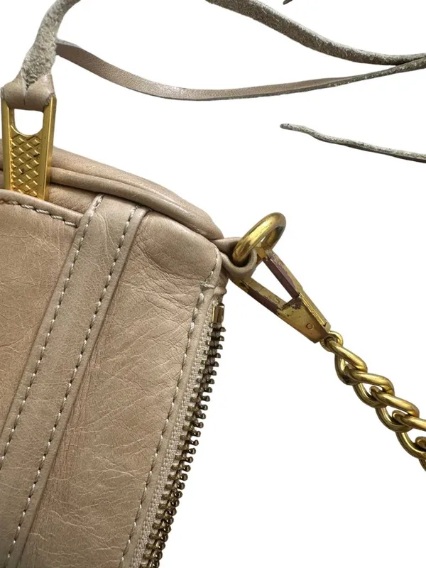 REBECCA MINKOFF Tan Gold Leather MAC Crossbody Bag - Image 13
