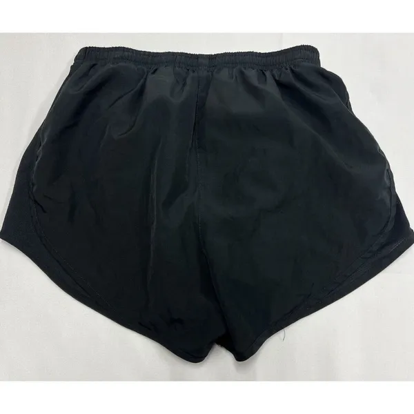 Nike Dri Fit Tempo Shorts Womens Small Black Gray Swoosh Brief Lined Running B - Image 5
