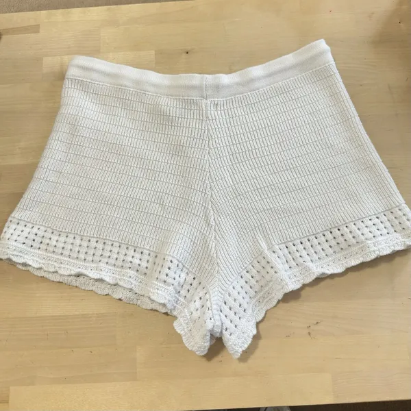 Offline by Aerie‎ Womens Crochet Knit High Waisted Shorts Sz XL Beach Resortwear - Image 5