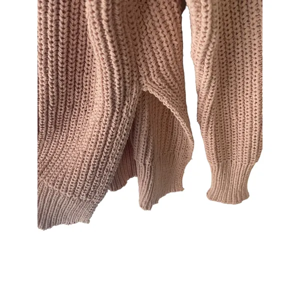 Aerie Size Medium Light Pink Knit Round Neck Sweater Coquette Soft Cozy‎ - Image 5