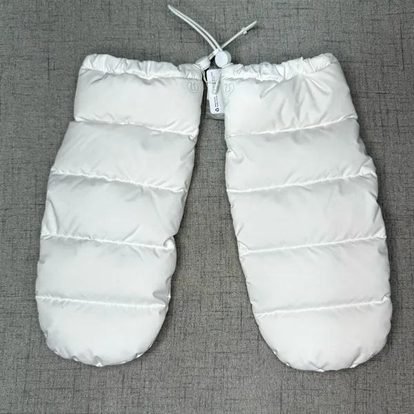 Lululemon Wunder Puff Mittens White Unisex Large XL NWT - Image 3