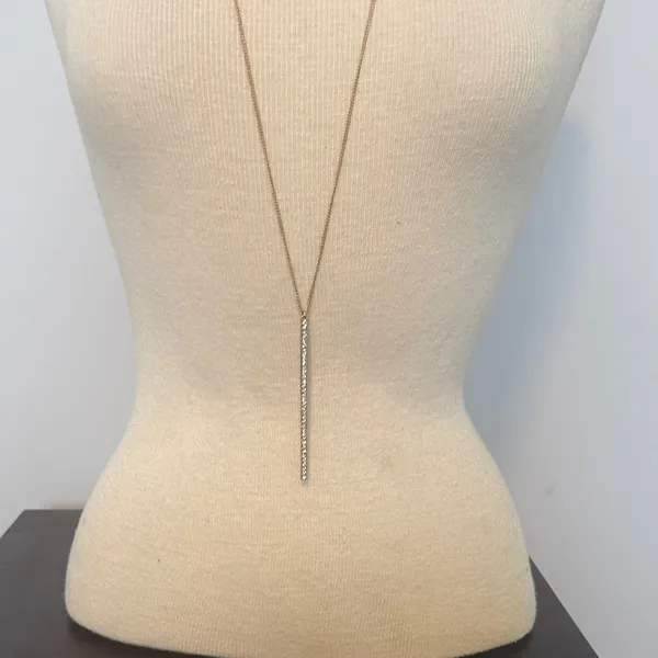 Charming Charlie Gold Silver Necklace Mixed Metal Layered Statement Jewelry - Image 4