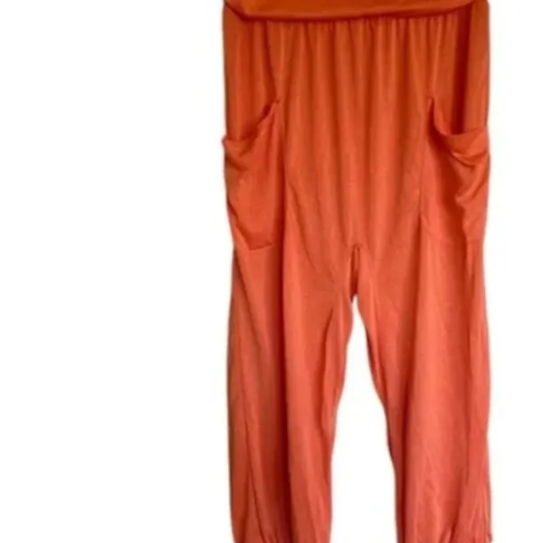 NWOT Free People Movement X Free People Victory Harem Pants Orange - Image 7