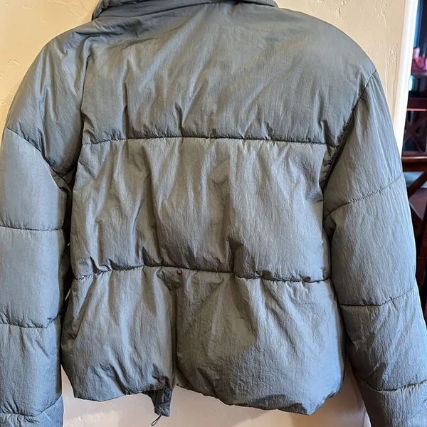 Zara Green Puffer Jacket - Image 3