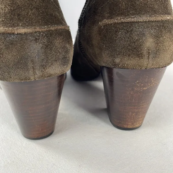 Frye Renee Seam Suede Short Boot in Brown‎ Size 10 - Image 4