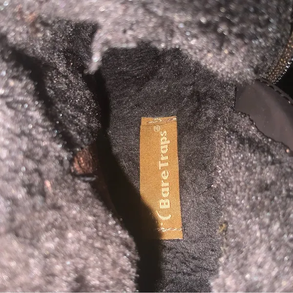 BareTraps Brown Over the Knee Brown Suede Fur Lined Wedge Boots Side Zipper 6M - Image 13