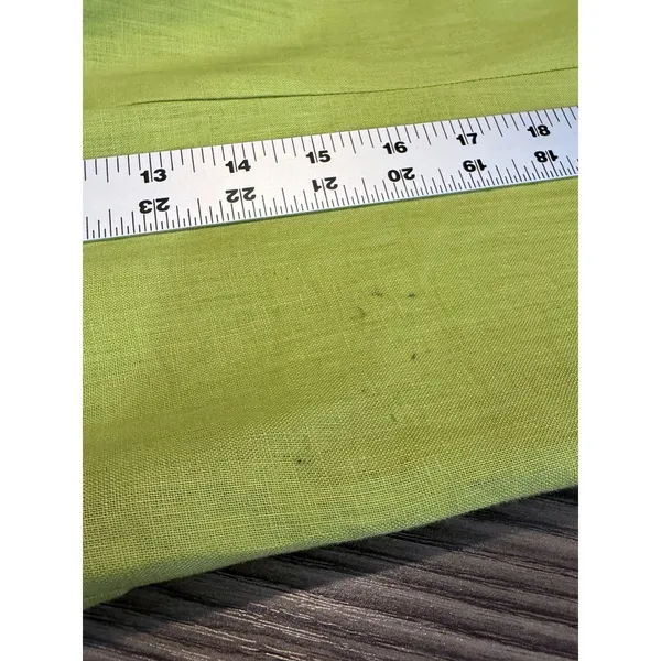AGB Chartreuse Yellow Linen Shift Dress Womens 16 Sleeveless‎ Mid Mod Sun - Image 9