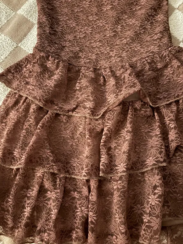 Boutique Strapless Lace Dress - Image 3