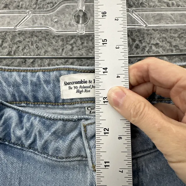 Abercrombie & Fitch The 90s Relaxed Jean High Rise Curve Love Women's 18/34 x 33 - Image 5