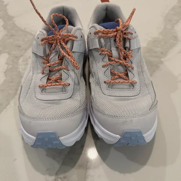 Columbia Vertisol Trail Hiking Shoes Womens 11 Silver Grey Apricot Fizz Gorpcore - Image 2