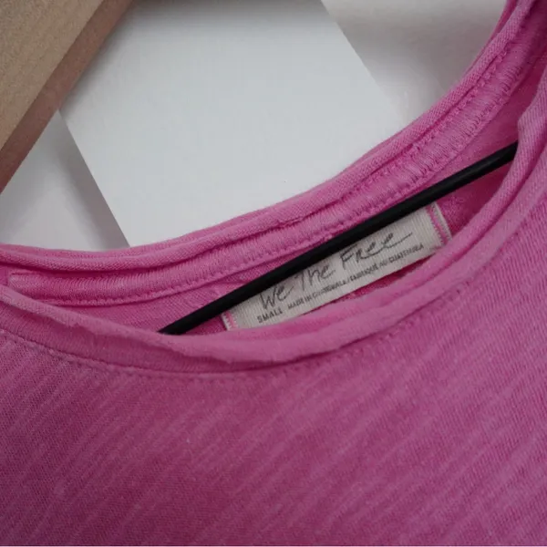 Free People Pink Short Sleeve Tee - Image 2