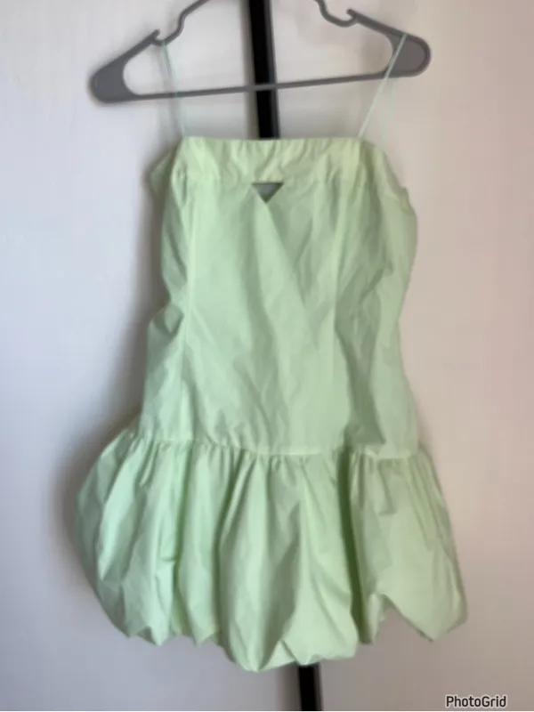 Amanda Uprichard Faith Mint Green Strapless Bubble Dress Medium - Image 2