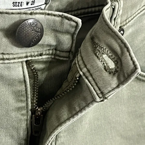 Free People Jeans Womens 28 Green Ankle Stretch Denim‎ High Rise Tapper Pants - Image 7