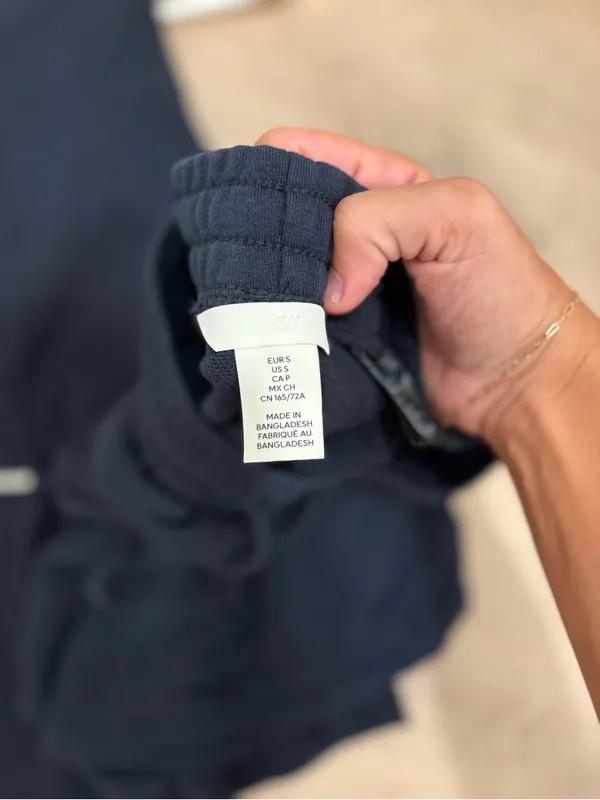 H&M Navy Tank And Shorts Set Size Small - Image 3