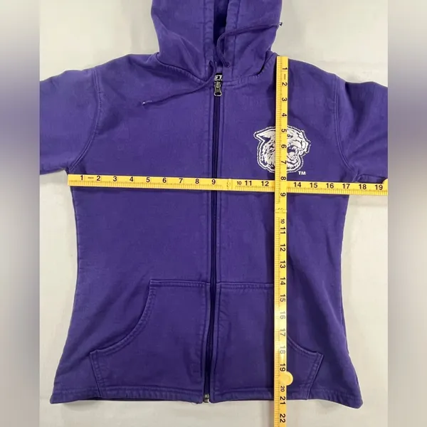 GTM Sportswear Kansas State Wildcats Full Zip Women’s Hooded Sweatshirt - Image 10