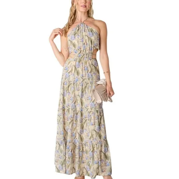 Nordstrom NWT Madi Floral A-Line Maxi Dress Medium - Image 2