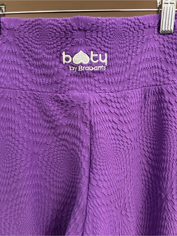 Booty by Brabants Purple Textured Cellulite Masking Leggings - One Size FitsMost - Image 3