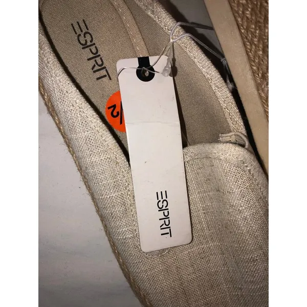 Esprit Espadrille Mule Size 9.5 Natural Linen Summer Slide Casual Shoe Neema - Image 6