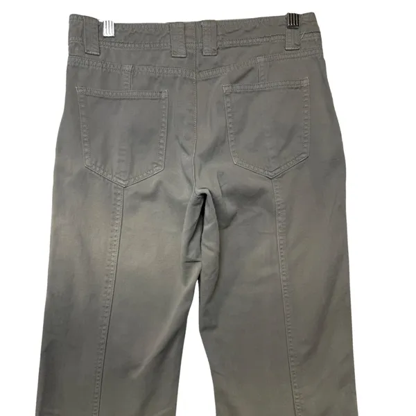 Aeropostale‎ Womens Low Rise Flare Pants Olive Green Cotton Tencel Sz 0 Y2K Boho - Image 7