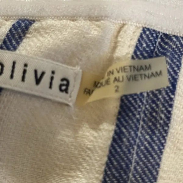 Alice + Olivia‎ Lucie Strapless Wide-Leg Linen Jumpsuit Size 2 - Image 9