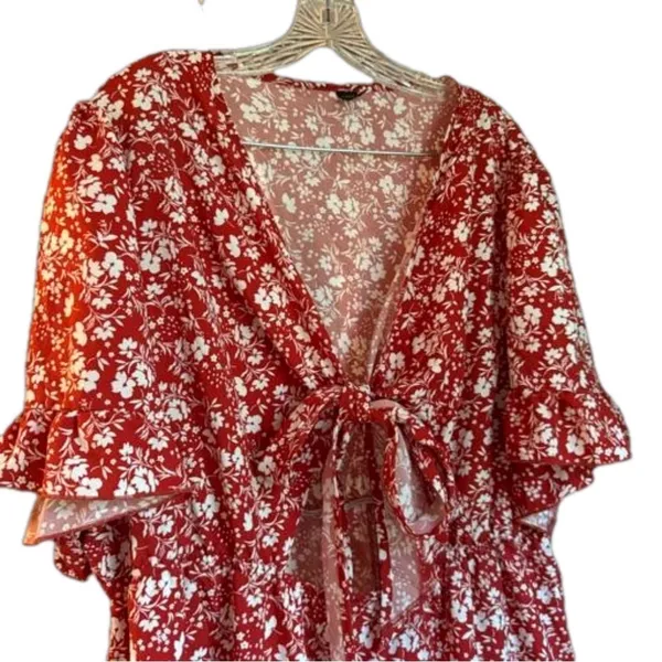 SheIn Boho Style Front Tie Shorts Jumpsuit - Image 3