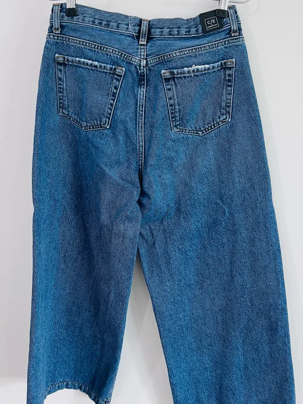 C/E Current Elliott High Rise Wide Leg Cropped Jeans - Image 3