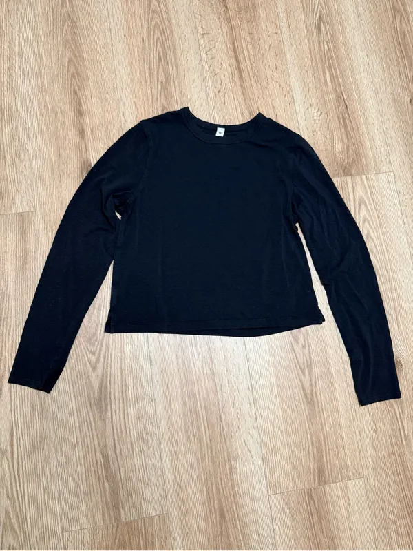 Lululemon Classic-Fit Cotton-Blend Long Sleeve Shirt Women's Size 4 - Image 2