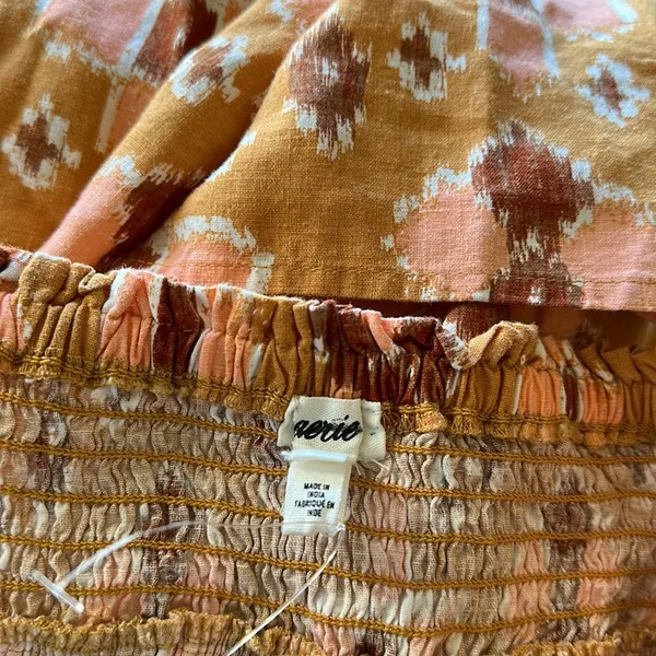 NEW Aerie Braided Halter Hi-lo Midi Maxi Dress Mustard Yellow - Image 5