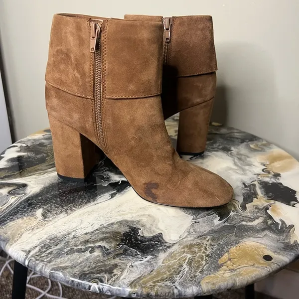 Kate Spade New York Brown Suede Ankle Booties with Bow - Image 11
