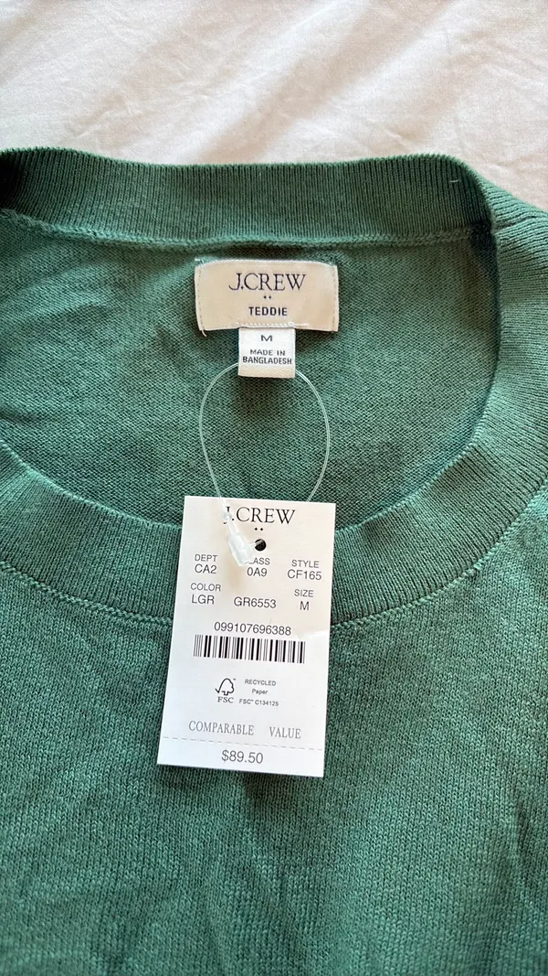 J Crew Green Sweater - Image 2
