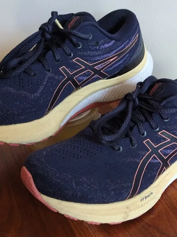 Asics Gel Kayano 29 Women’s Sz 9 Stability Running Sneakers Blue Midnight Papaya - Image 2