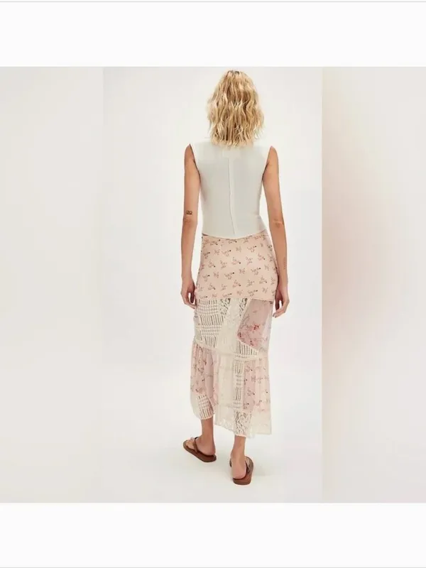 Free People Daniella Lace Maxi Skirt. NWT M ($128) - Image 2