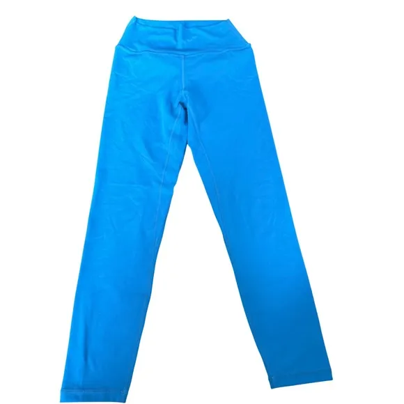 P'tula Size M Danielle Luxe Leggings‎ Turquoise Teal Blue Athletic Gym Workout - Image 3