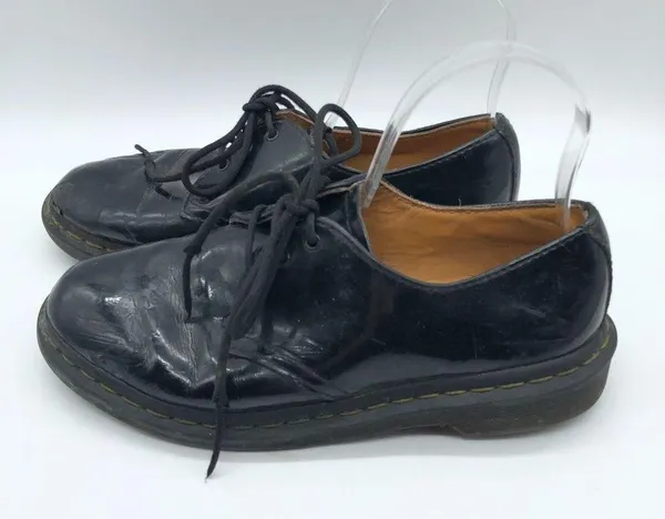 Dr. Martens 1461 Women's Patent Leather Oxford Shoes Black 8 - Image 4