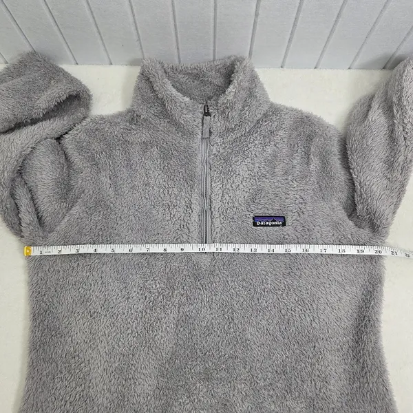 Patagonia Gray Fleece Teddy Pullover Size‎ M - Image 7