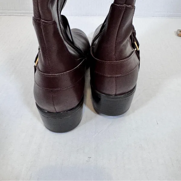 Ralph Lauren Brown Leather Riding Boots Womens 10 Knee High Fall Old Money - Image 5