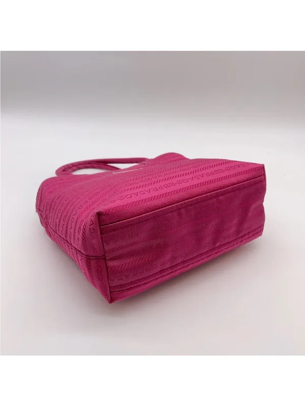 Prada Fuchsia Mini Nylon Logo Tote bag - Image 5