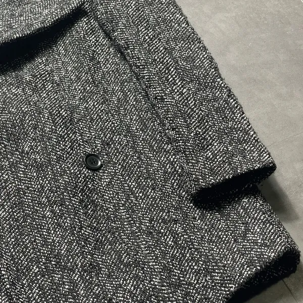 Acaci Exclusions Gray Casual‎ Wool Double Breasted Womens Coat Size M - Image 6