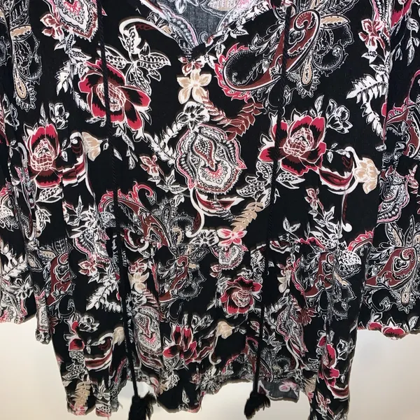 Wallpaper Cold Shoulder Flowing Floral Tunic Top - Image 3