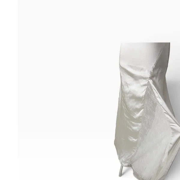 Lulus Women White Satin Strapless Maxi Dress XS - Image 7
