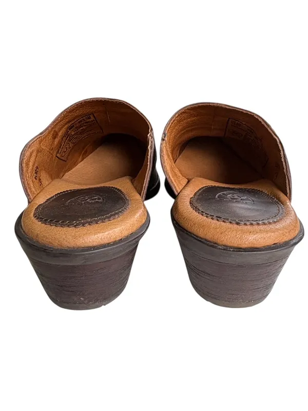 Ariat Leather Western Mules Bronze Size 8 - Image 5