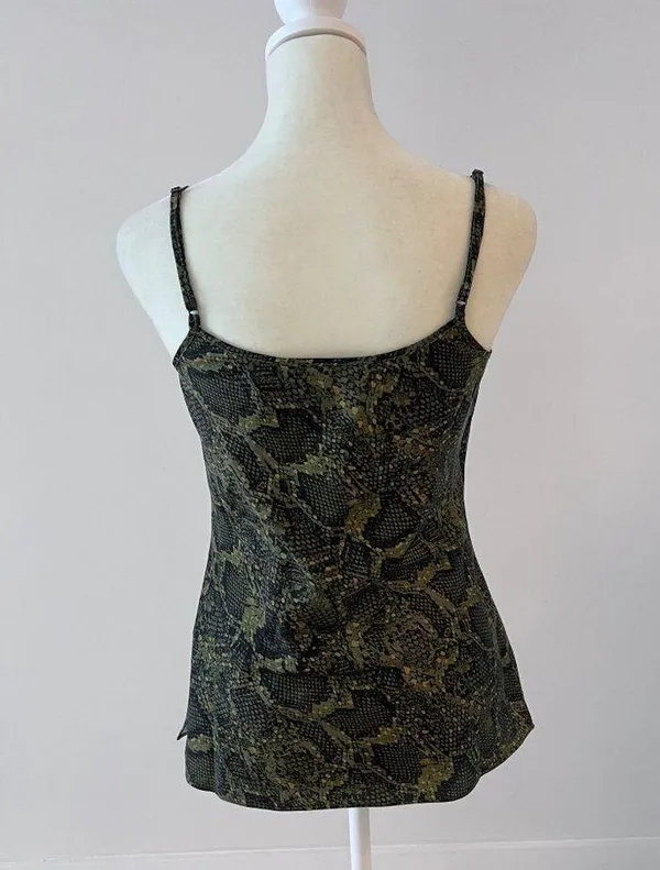 AllSaints Hadley Tamora Camisole in Khaki Green Size 4 - Image 3
