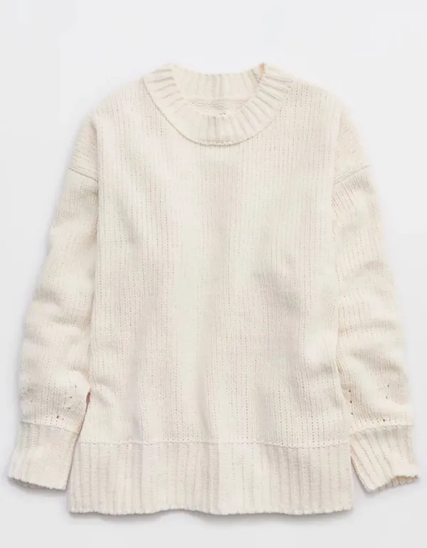 Aerie Like Candy Chunky Knit Crew Sweater - Image 6